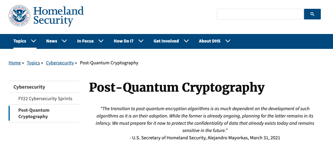 Post-Quantum Cryptography